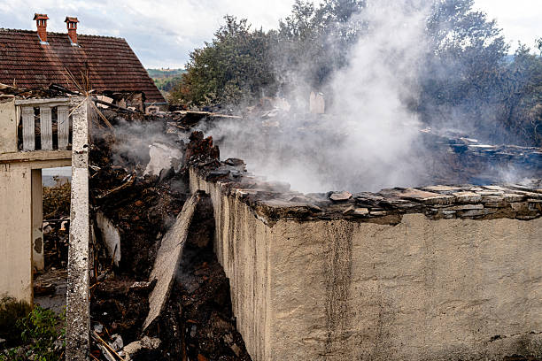 Professional Fire Damage Removal technician working in Dover, NJ